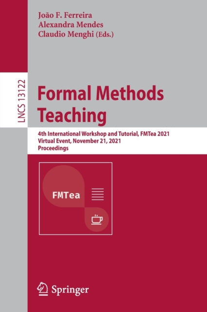 Book cover of: Formal Methods Teaching. By: João F. Ferreira