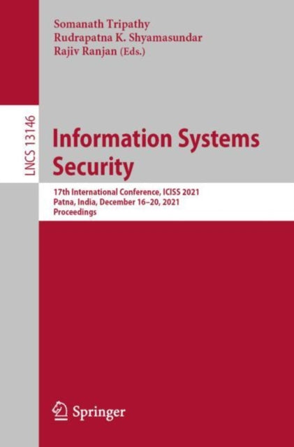 Book cover of: Information Systems Security. By: Somanath Tripathy
