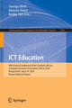 Book cover of: ICT Education. By: George Wells