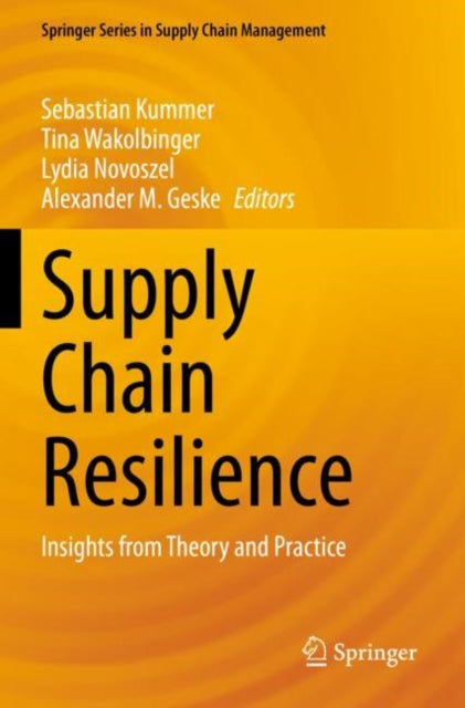 Book cover of: Supply Chain Resilience. By: Sebastian Kummer