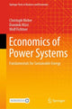 Book cover of: Economics of Power Systems. By: Christoph Weber