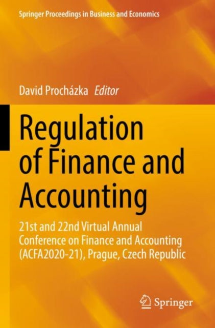 Book cover of: Regulation of Finance and Accounting. By: David Procházka