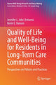 Book cover of: Quality of Life and Well-Being for Residents in Long-Term Care Communities. By: Jennifer L. Johs-Artisensi