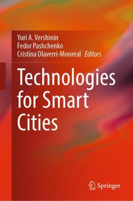 Book cover of: Technologies for Smart Cities. By: Yuri A. Vershinin