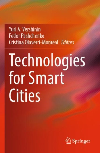 Book cover of: Technologies for Smart Cities. By: Yuri A. Vershinin