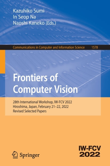 Book cover of: Frontiers of Computer Vision. By: Kazuhiko Sumi