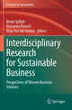 Book cover of: Interdisciplinary Research for Sustainable Business. By: Beate Sjåfjell