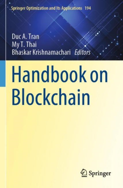 Book cover of: Handbook on Blockchain. By: Duc A. Tran