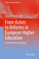 Book cover of: From Actors to Reforms in European Higher Education. By: Manja Klemenčič