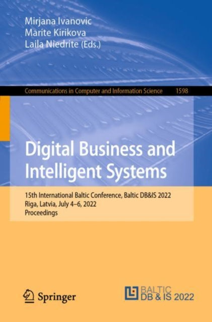 Book cover of: Digital Business and Intelligent Systems. By: Mirjana Ivanovic