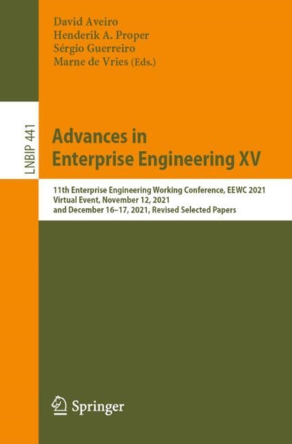 Book cover of: Advances in Enterprise Engineering XV. By: David Aveiro
