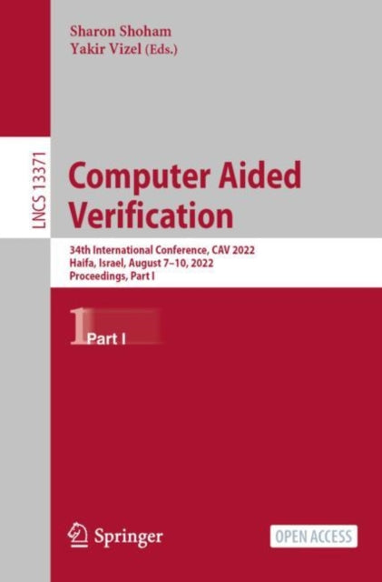 Book cover of: Computer Aided Verification. By: Sharon Shoham
