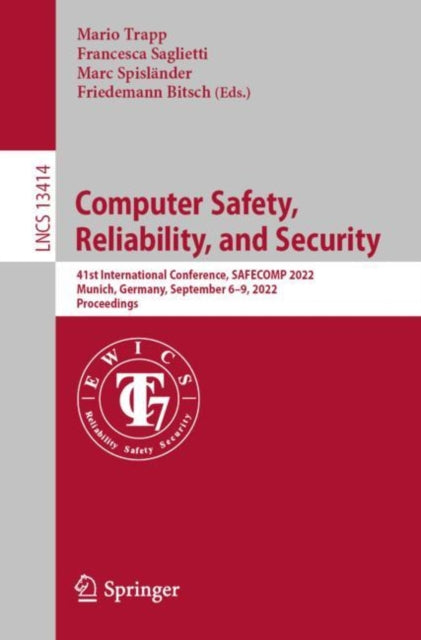 Book cover of: Computer Safety, Reliability, and Security. By: Mario Trapp