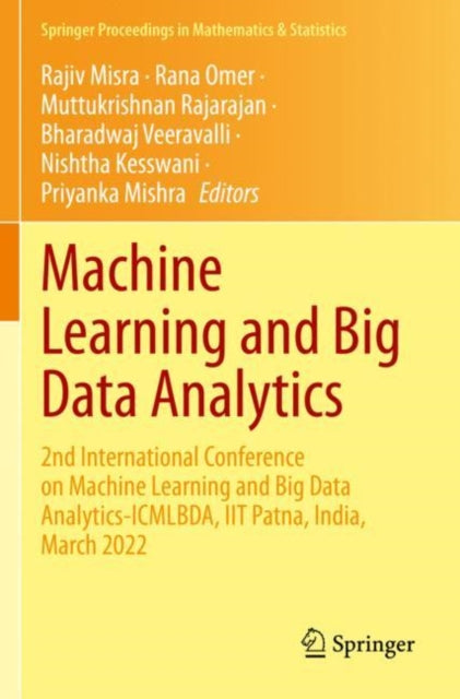 Book cover of: Machine Learning and Big Data Analytics. By: Rajiv Misra