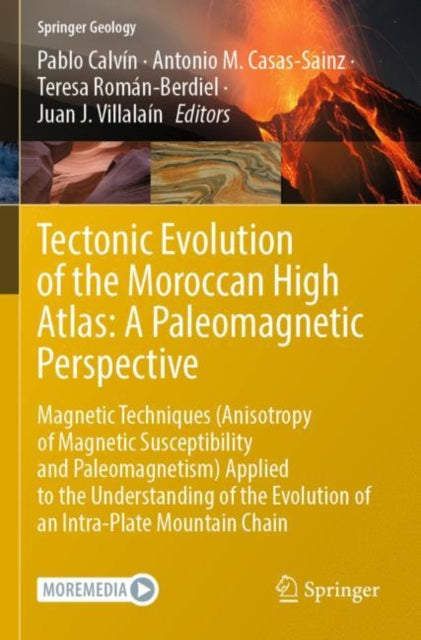 Book cover of: Tectonic Evolution of the Moroccan High Atlas: A Paleomagnetic Perspective. By: Pablo Calvín