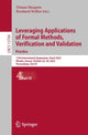 Book cover of: Leveraging Applications of Formal Methods, Verification and Validation. Practice. By: Tiziana Margaria