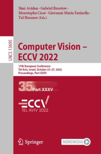 Book cover of: Computer Vision – ECCV 2022. By: Shai Avidan