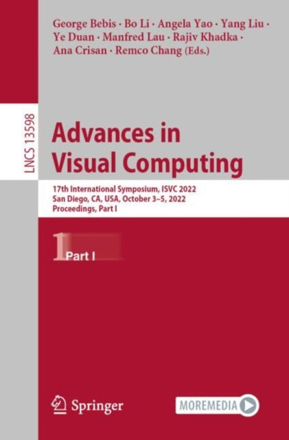Book cover of: Advances in Visual Computing. By: George Bebis