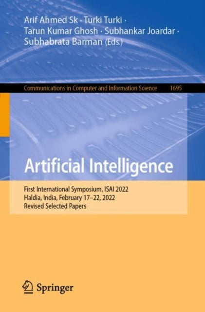 Book cover of: Artificial Intelligence. By: Arif Ahmed Sk