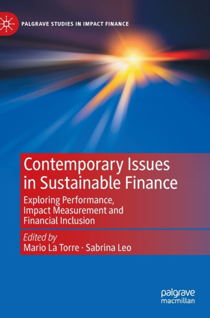 Book cover of: Contemporary Issues in Sustainable Finance. By: Mario La Torre