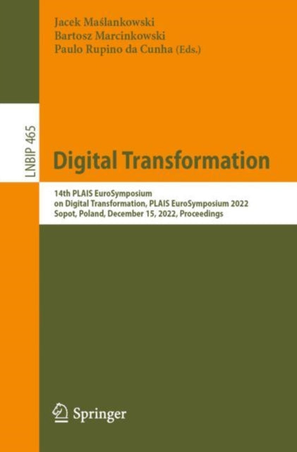 Book cover of: Digital Transformation. By: Jacek Maślankowski