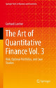 Book cover of: Art of Quantitative Finance Vol. 3. By: Gerhard Larcher