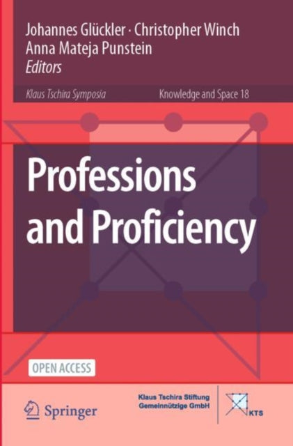 Book cover of: Professions and Proficiency. By: Johannes Glückler