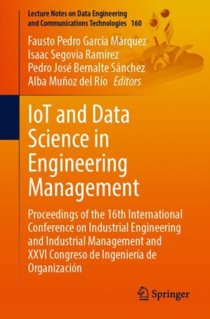 Book cover of: IoT and Data Science in Engineering Management. By: Fausto Pedro García Márquez