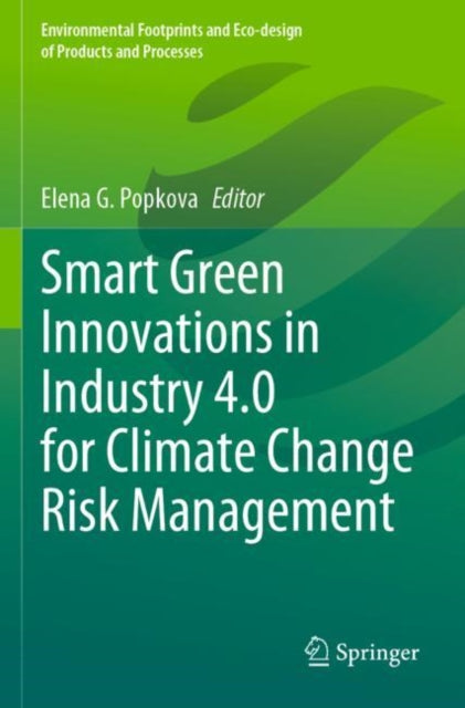 Book cover of: Smart Green Innovations in Industry 4.0 for Climate Change Risk Management. By: Elena G. Popkova
