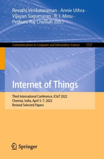 Book cover of: Internet of Things. By: Revathi Venkataraman