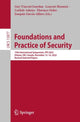Book cover of: Foundations and Practice of Security. By: Guy-Vincent Jourdan