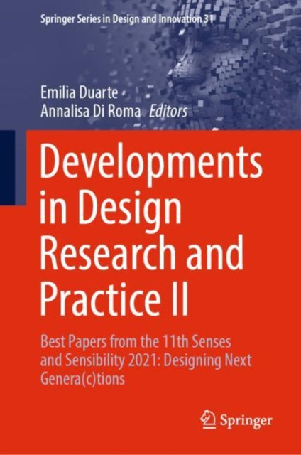 Book cover of: Developments in Design Research and Practice II. By: Emilia Duarte