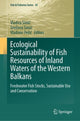 Book cover of: Ecological Sustainability of Fish Resources of Inland Waters of the Western Balkans. By: Vladica Simić