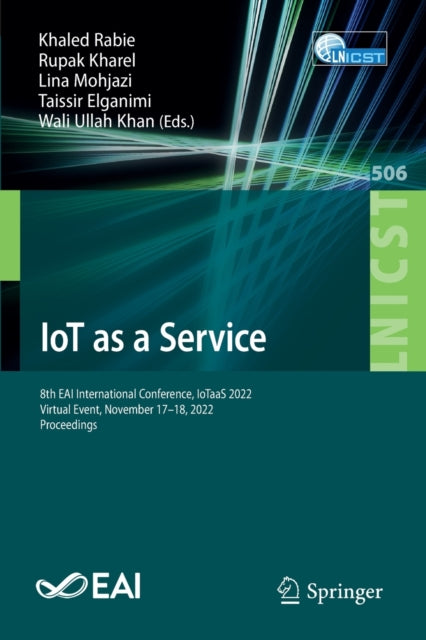 Book cover of: IoT as a Service. By: Khaled Rabie