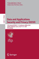 Book cover of: Data and Applications Security and Privacy XXXVII. By: Vijayalakshmi Atluri