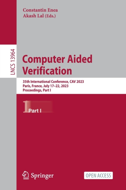 Book cover of: Computer Aided Verification. By: Constantin Enea