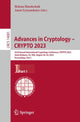 Book cover of: Advances in Cryptology – CRYPTO 2023. By: Helena Handschuh