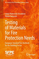Book cover of: Testing of Materials for Fire Protection Needs. By: Linda Makovická Osvaldová