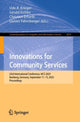 Book cover of: Innovations for Community Services. By: Udo R. Krieger