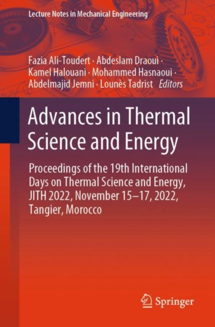 Book cover of: Advances in Thermal Science and Energy. By: Fazia Ali-Toudert