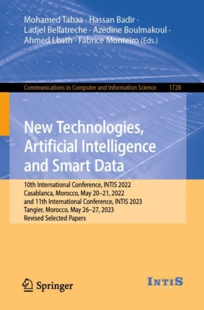 Book cover of: New Technologies, Artificial Intelligence and Smart Data. By: Mohamed Tabaa