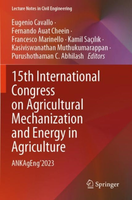 Book cover of: 15th International Congress on Agricultural Mechanization and Energy in Agriculture