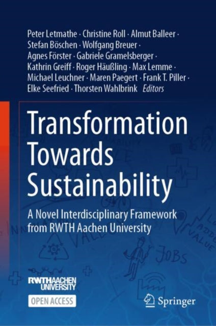 Book cover of: Transformation Towards Sustainability. By: Peter Letmathe