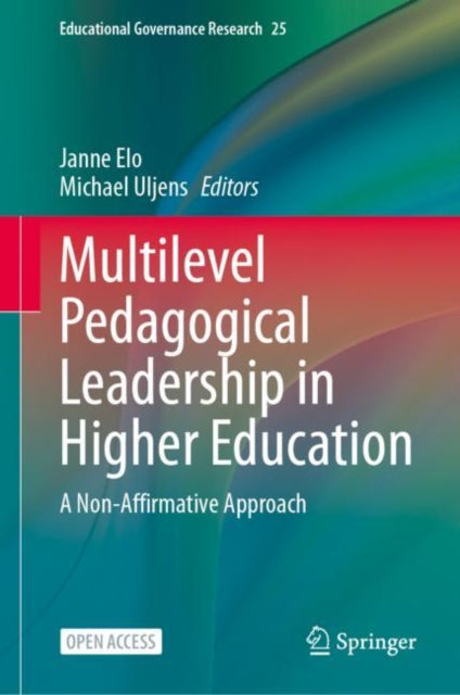 Book cover of: Multilevel Pedagogical Leadership in Higher Education. By: Janne Elo