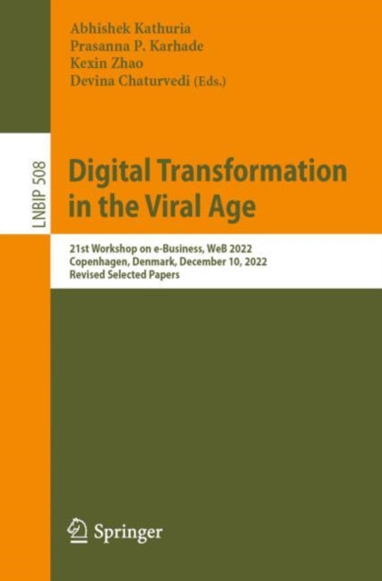 Book cover of: Digital Transformation in the Viral Age. By: Abhishek Kathuria