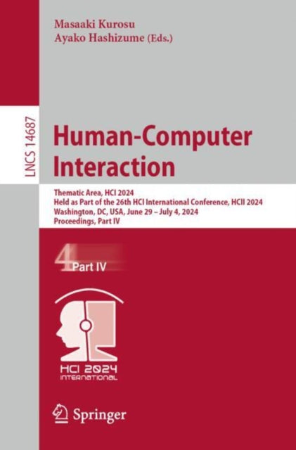 Book cover of: Human-Computer Interaction. By: Ayako Hashizume