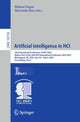 Book cover of: Artificial Intelligence in HCI. By: Helmut Degen