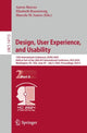 Book cover of: Design, User Experience, and Usability. By: Aaron Marcus