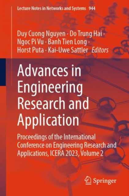 Book cover of: Advances in Engineering Research and Application. By: Duy Cuong Nguyen