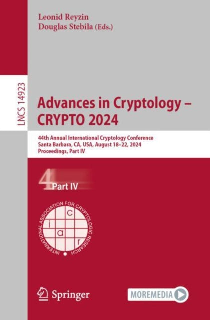 Book cover of: Advances in Cryptology – CRYPTO 2024. By: Leonid Reyzin